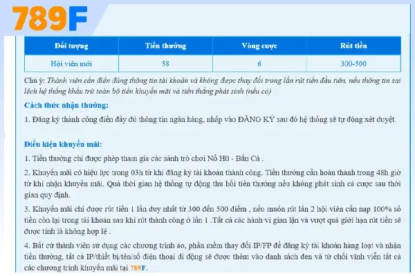 cách tham gia nhận khuyến mãi 58K