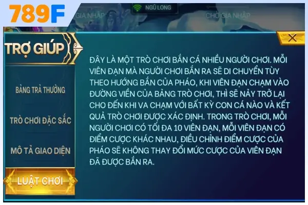 luật chơi trong bắn cá rồng